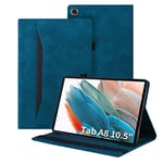 Auslbin Coque Tablette Samsung Tab A8 (10.5" 2021) Housse de Cuir PU avec Fonction Support Étui de Protection Tablette pour Protection Galaxy Tab A8 SM-X205/SM-X200 (Bleu)