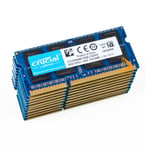 Crucial 10x 8GB 2Rx8 PC3-12800S DDR3-1600Mhz SODIMM Laptop Memory RAM 204Pin,.