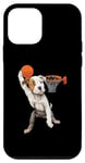 iPhone 12 mini Vintage Pitbull Dog Playing Basketball Dog Sports Game Lover Case