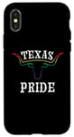 Coque pour iPhone X/XS Drapeau arc-en-ciel pour le mois de la Gay Pride du Texas