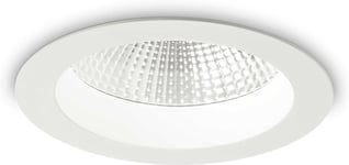 Basic Accent, Indbygningslampe, 20W, LED, 1900 lumen/3000 kelvin, aluminium, metal, Ø144xH71mm