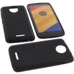 Bag For Lenovo Moto C Plus Phone Case Protection Cover TPU Rubber Case Black