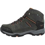 Hi-Tec Homme Banderra II WP Chaussures de Randonnée Hautes, Gris Anthracite Graphite Brûlé Orange 51, 48 EU