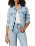 Amazon Essentials Women's Jeans Jacket (Available in Plus Sizes), Light Wash, XXL