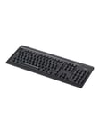 Fujitsu KB410 - tastatur - Amerikansk engelsk / lettisk - Tastatur - Sort