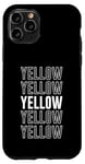 Coque pour iPhone 11 Pro Jaune