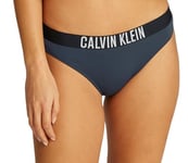 Calvin Klein Bas de Bikini Femme Bikini Slip, Bleu (India Ink), XL