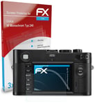 atFoliX 3x Protecteur d'écran pour Leica M Monochrom Typ 246 clair
