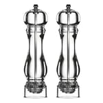 Premier Housewares Pepper Mills Grinders Set of 2 Pepper Grinder Pepper Mill Acrylic Mill Grinder Black Pepper Mill Pepper Grinder Refillable