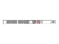 Raritan Dominion Px Px2-2025T-H4 - Strømfordelerenhet (Kan Monteres I Rack) - Ac 230 V - 3700 Va - 1-Fase 3-Kabels - Ethernet 10/100, Rs-232 - Inngang: Iec 60309 16A - Utgangskontakter: 12 (Power Iec 60320 C13, Iec 60320 C19 16A) - 0U - 3 M Kabel -