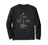 Coffee Cats and Yoga Mats Long Sleeve T-Shirt