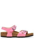 Birkenstock Kids Rio Patent Candy Sandals - Pink, Pink, Size 13 Younger