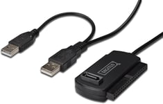 Câble Adaptateur Usb 2.0 Ide & Sata,Usb A Vers Ide/Sata 40 Pôles,Jusqu'À 3 To Hdd,Jusqu'À 480 Mbps Noir