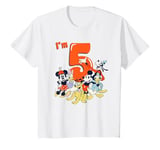 Enfant Disney Mickey Mouse & Friends Vintage Group 5th Birthday T-Shirt