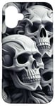 iPhone 16 Plus Enchanting Gothic Skulls Mystic Guardians Skull Bone Pattern Case