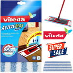 Vileda Active Max Flat Mop Refill Microfibre Pad Original│For Home Easy Cleaning