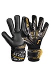 REUSCH Attrakt Silver NC Finger Support Gants de Gardien Adulte Unisexe, 7740 Black/Gold/White/Black, 8.5