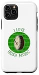 Coque pour iPhone 11 Pro Bodhran de la Saint-Patrick, musique irlandaise