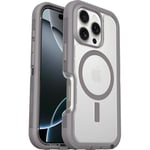 Otterbox Coque Defender XT MagSafe pour iPhone 16 Pro, Antichoc, Anti-Chute, Robuste, supporte 7X Plus de Chutes Que la Norme Militaire, Transparent/Gris