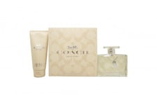 COACH GIFT SET 100ML EAU DE PARFUM EDP + 100ML BODY LOTION - WOMEN'S FOR HER