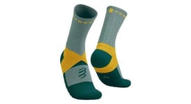 Chaussettes compressport ultra trail sock v2 0 vert   jaune