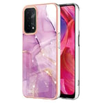 Anreixx Coque compatible avec OPPO A54 5G/A93 5G/A74 5G/A93S 5G, paillettes marbrées fines et résistantes aux chocs en TPU transparent coque de protection anti-rayures