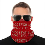 Nother Christmas Knitted Font Latin Alphabet The Arts Holidays Face Scarf Cover Outdoor Sport Women Men Face Cover Variety Face Towel Neck Headband