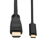 TRIPP LITE USB C to HDMI Adapter Cable USB 3.1 4K@60Hz M/M USB-C Black 10ft - videokabel - HDMI / USB - 3 m