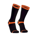 DexShell Hytherm Pro Socks - Chaussettes imperméables Black / Tangelo Stripe S (36 - 38)