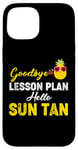 Coque pour iPhone 15 Funny Teacher Last Day Of School Goodbye Leçon Plan Summer