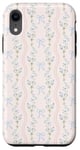 iPhone XR Cute Light Blue Bows Floral Flower Soft Pink Girl Coquette Case