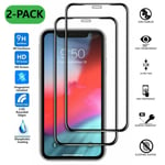 2-Pack iPhone 12 Pro Härdat Glas Skärmskydd Kolfiber HD svart