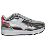 Diadora Femme Olympia Platform Metal WN Chaussure de Gymnastique, Argent métallisé, 40 EU