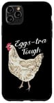 Coque pour iPhone 11 Pro Max Eggs-tra Tough Poule blanche