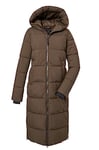 G.I.G.A. DX Femme Manteau matelassé avec capuche/manteau fonctionnel est hydrofuge GW 50 WMN QLTD CT, dark brown, 44, 39840-000