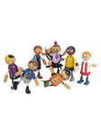 Small Foot Wooden Flexible Doll Family with Baby 8 pcs.