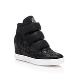 Guess Femme Fosca Sneakers Hautes, Noir (Nero), 41 EU