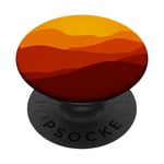 Red Mountain Pop Mount Socket Sunrise Art Work Orange Color PopSockets PopGrip: Swappable Grip for Phones & Tablets PopSockets Adhesive PopGrip