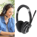 Call Center Bt Headset Clear Office Headphone With Noise Cancelling Mic Fo Set