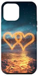 Coque pour iPhone 12 Pro Max Coeurs flamboyants Saint-Valentin