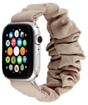 Anmiki Satin Scrunchie Apple Watch armbånd, 42, 44, 45, 46, 49 mm