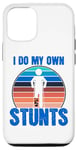 Coque pour iPhone 13 Funny Saying I Do My Own Stunts Blague Femmes Hommes