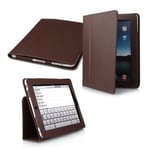 Motorola Xoom Tablet PU Leather Feel Stand Case Brown Tablet Protection Cover by KING OF FLASH