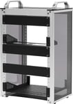 8U Server Rack Deskpi Rackmate T1 Rackmount Server Boîtier Pour Network, Servers, Audio, Video Equipment, Mini Server Computer Boîtier Avec Aluminium Alloy And Acrylic Frame Metal Rack Mount