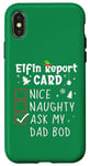 iPhone X/XS Dad Bod Christmas Nice Naughty Funny Xmas List Dad Jokes Case