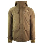 The North Face Gore-Tex Hike Insulated Mens Beige Triclimate Coat - Green - Size Medium