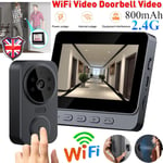 Video Door Bell WiFi Phone Intercom System with Monitor Doorbell Camera Wireless