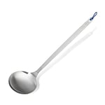 Tasty Stainless Steel Kitchen Serving Spoon, Heat-Resistant Spoon Ladle with Modern Handle for Cooking and Serving Food, Dishwasher-Safe, Dimensions: 30.5x7.5cm, Colours: Stainless Steel Silver