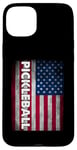 iPhone 15 Plus Pickleball American Flag USA Pickle Ball Player Patriotic Case