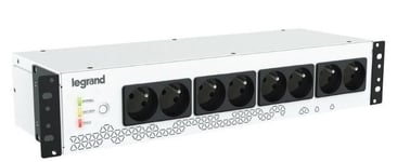 Legrand Keor PDU 800 - Onduleur (rack-montable) - CA 230 V - 480 Watt - 800 VA - 9 Ah - USB - connecteurs de sortie : 8 - 2U - 19" - France